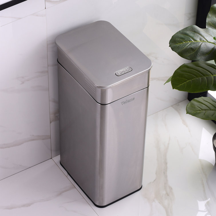 Velaze 30L Steel Touch Top Rubbish Bin Wayfair.co.uk